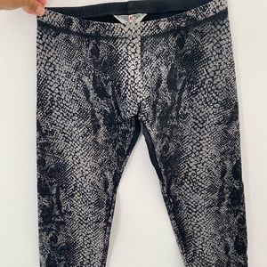 Hard Tail Forever Cropped Snakeskin Leggings
